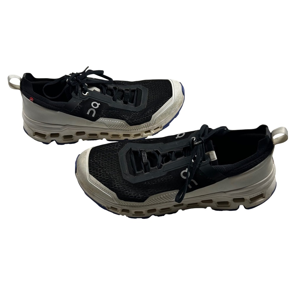 On Running Cloudultra 2 Mens 11.5 Black White Blue Trail Running Shoes